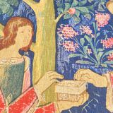 Tapestry of a gallant scene