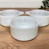 3 bowls, Pyr-o-rey ramekins
