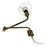 Danish “swing arm” wall lamp in brass by Lyskaer Lightning (LB) 1980s.