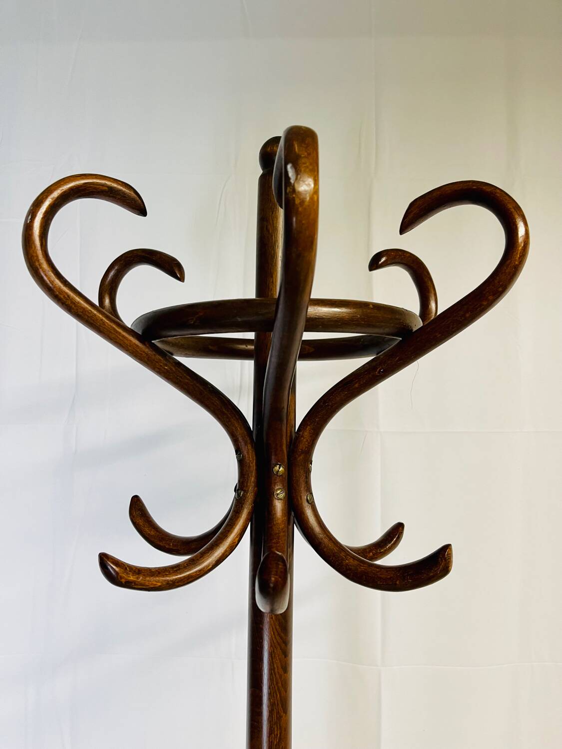 Wooden coat rack
