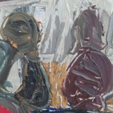 Oil on canvas signed Gambin 1964