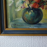 Small old floral paintings