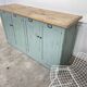 1950s wooden sideboard with blue patina
