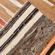 8x11 Brown & Cream Geometric Kilim Rug, 260x341Cm