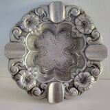 Metal ashtray in silver colour