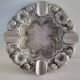 Metal ashtray in silver colour