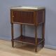 Table de salon à rideau en acajou, style Louis XVI – milieu XIXe