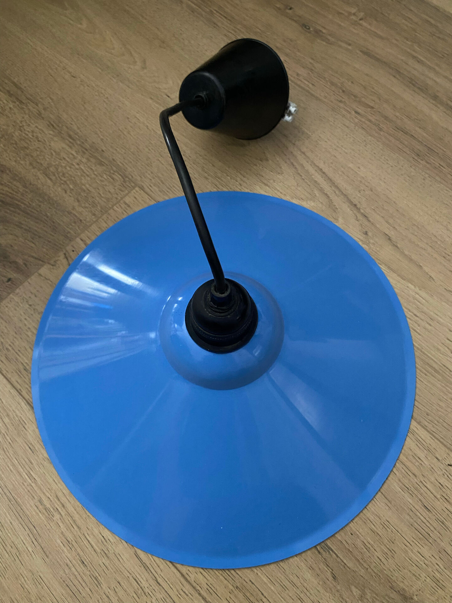 Suspension bleue IKEA vintage Lyra 1980-1990