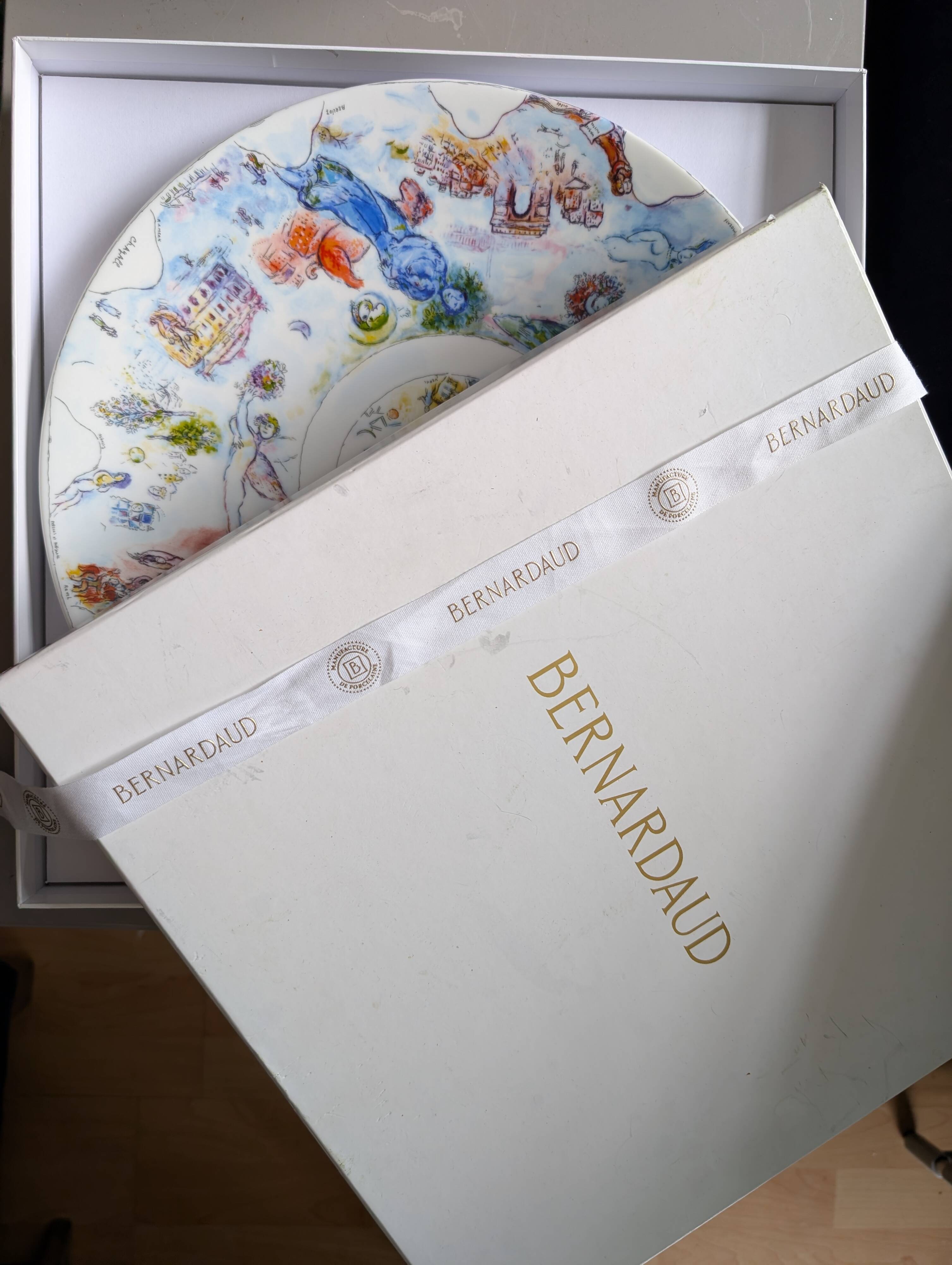 Bernardaud Marc Chagall Opéra Garnier Limoges Porcelain Coupe Plate, 36 cm