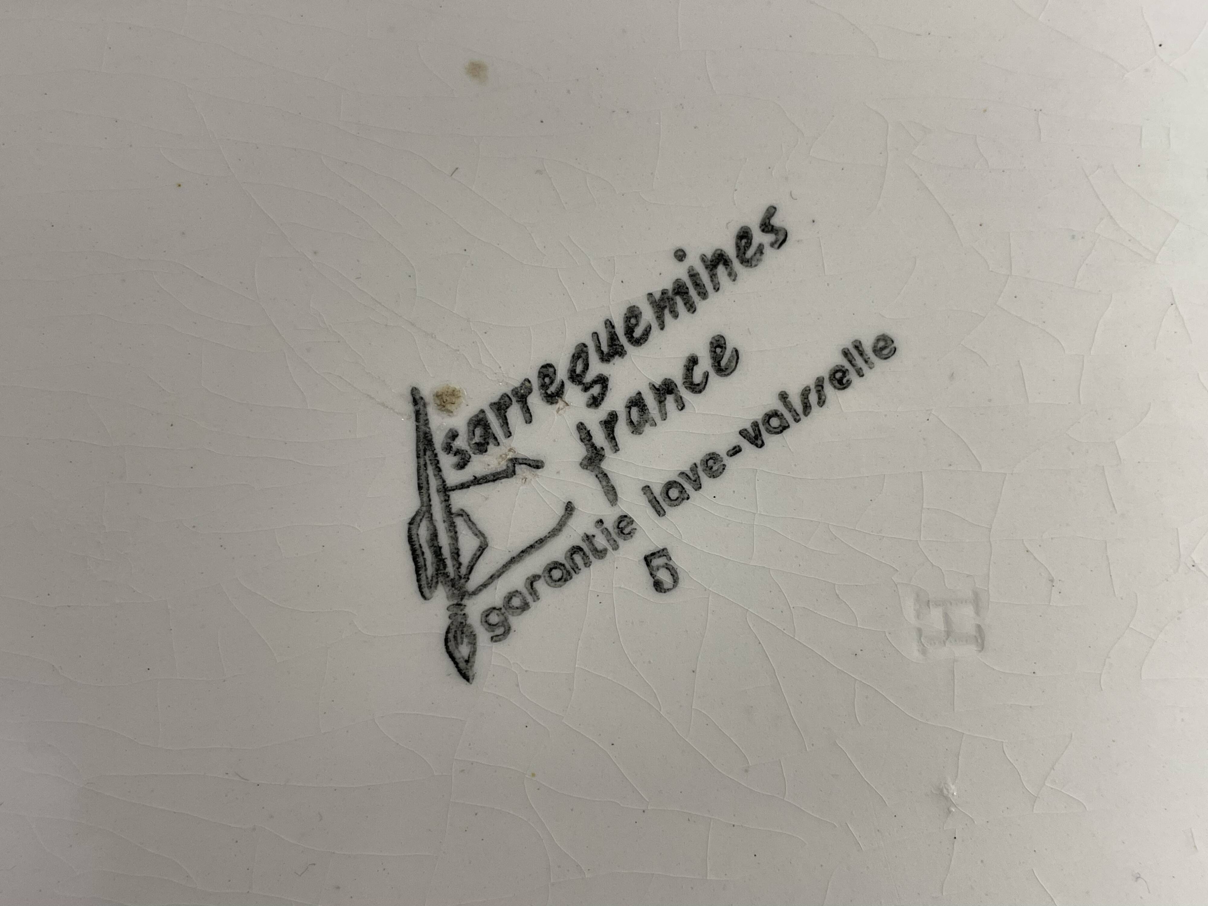 Sarreguemines Fish Service for 8 people (Flat + Soup Plates, Main Course)