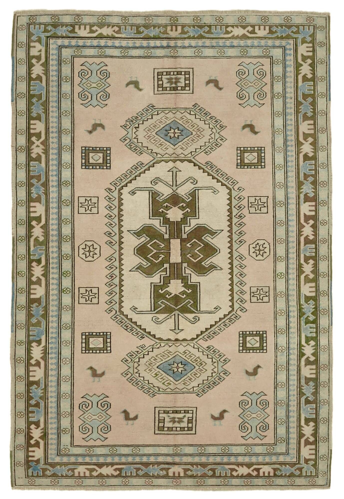Turkish Vintage Anatolian Rug 176 cm x 258 cm