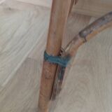 Bistro armchair in bamboo and wicker