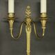 Série de 4 appliques aux fleurs style Louis XVI