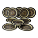 10 Kosmos series dessert plates by Arabia Finland