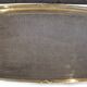 Silver metal serving tray