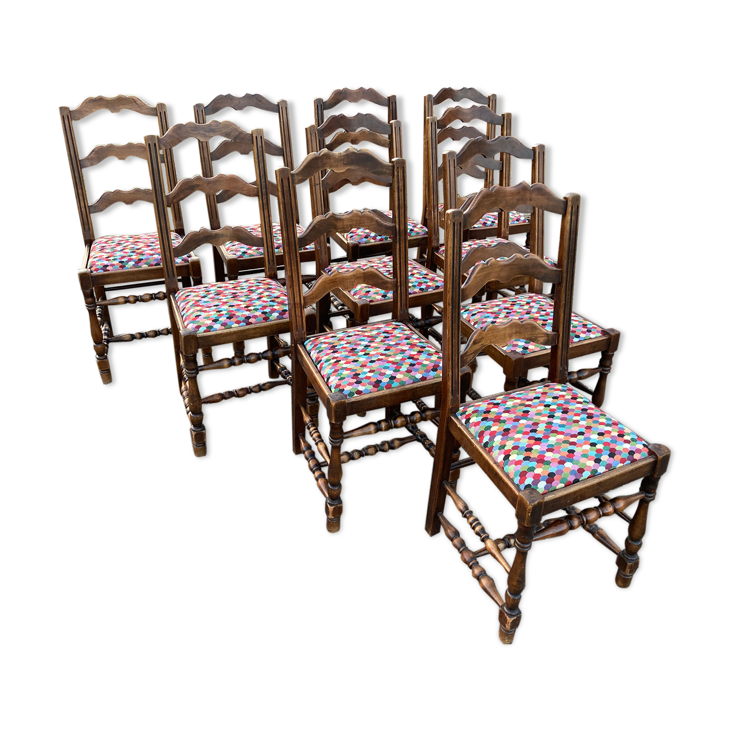 10 chaises rustiques campagne