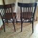 Pair of antique bistro chairs