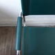 Fauteuil chrome et cuir année 70
