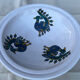 Vintage peacock standing bowl