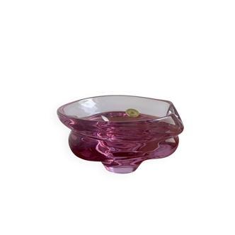 Bol en verre de Bohême, années 1970