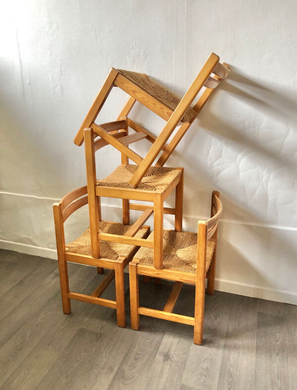 Set de 4 chaises Asserbo de Borge Mogensen pour AB Karl Andersson & Soner 1960s