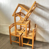 Set of 4 Asserbo chairs by Borge Mogensen for AB Karl Andersson & Soner 1960s
