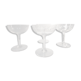 Lot de 4 coupes à champagne anciennes