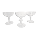 Lot of 4 old champagne glasses