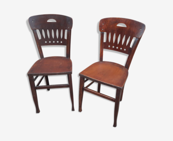 2 chaises bistrot brasserie