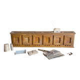 Block of old mailboxes
