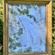 antique moulded wood and gilded stucco mirror - de-mercurised mirror sold in the e