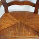 Children's armchair in solid wood with its mulched seat