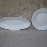 Pair of old serving dishes