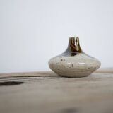 Vintage sandstone soliflore vase signed Cazes