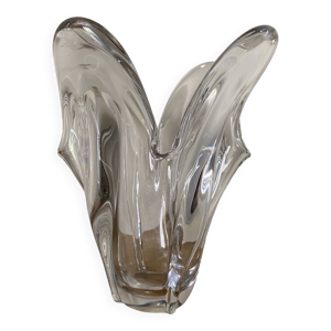 vase en cristal vintage