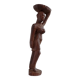 Mid-century hand-carved African woman sculpture