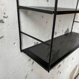 Black metal string shelf