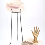 Shell on metal tripod base, 1950s
