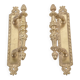 Pair of pull handles for a swing door / antique /