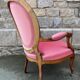 Louis Philippe medallion armchair, vintage, late 19th century, early 20th century.