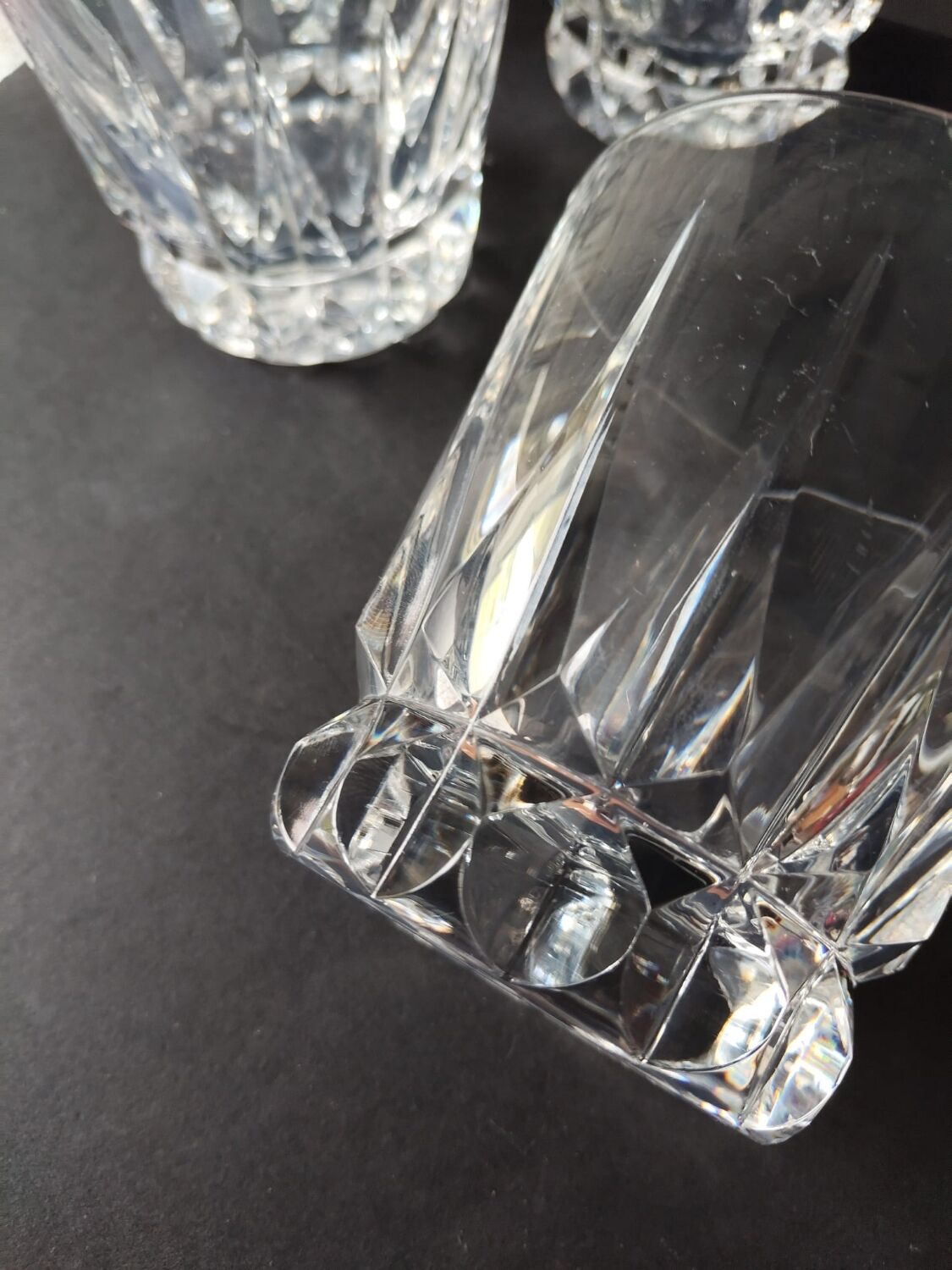 6 Verres à whisky tumbler Crystal St Louis Guernesey.