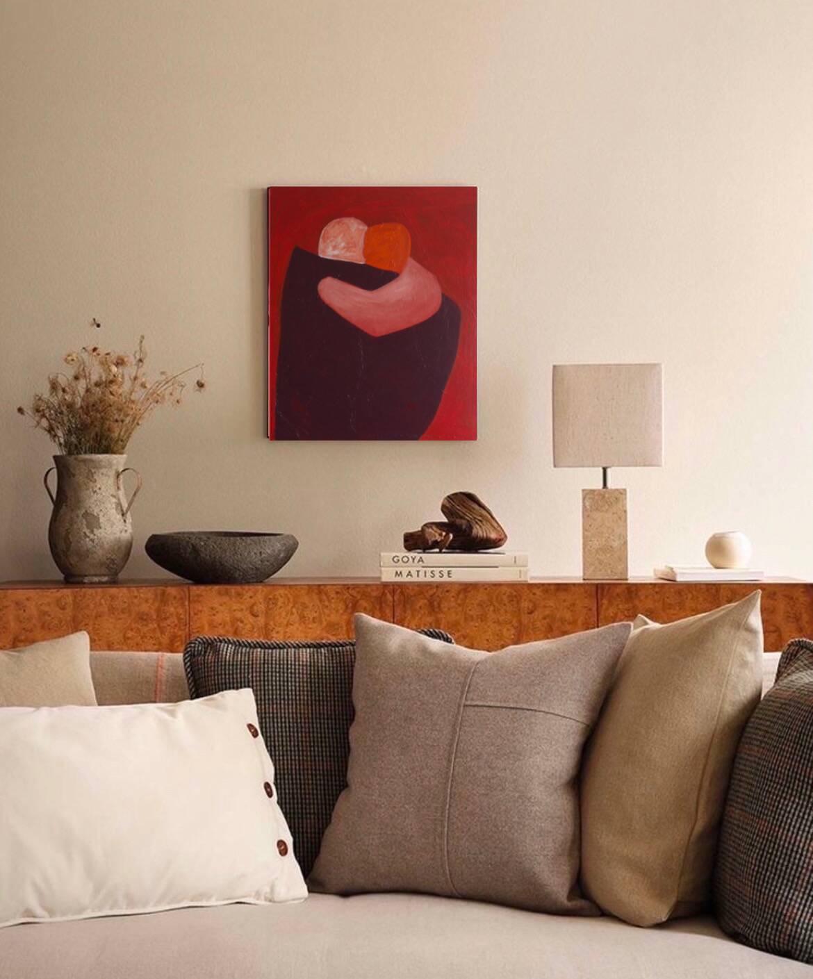 Here with you, stretched canvas signed.