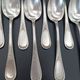 Box of 12 silver-plated metal teaspoons SFAM - Art Nouveau design (14.5)