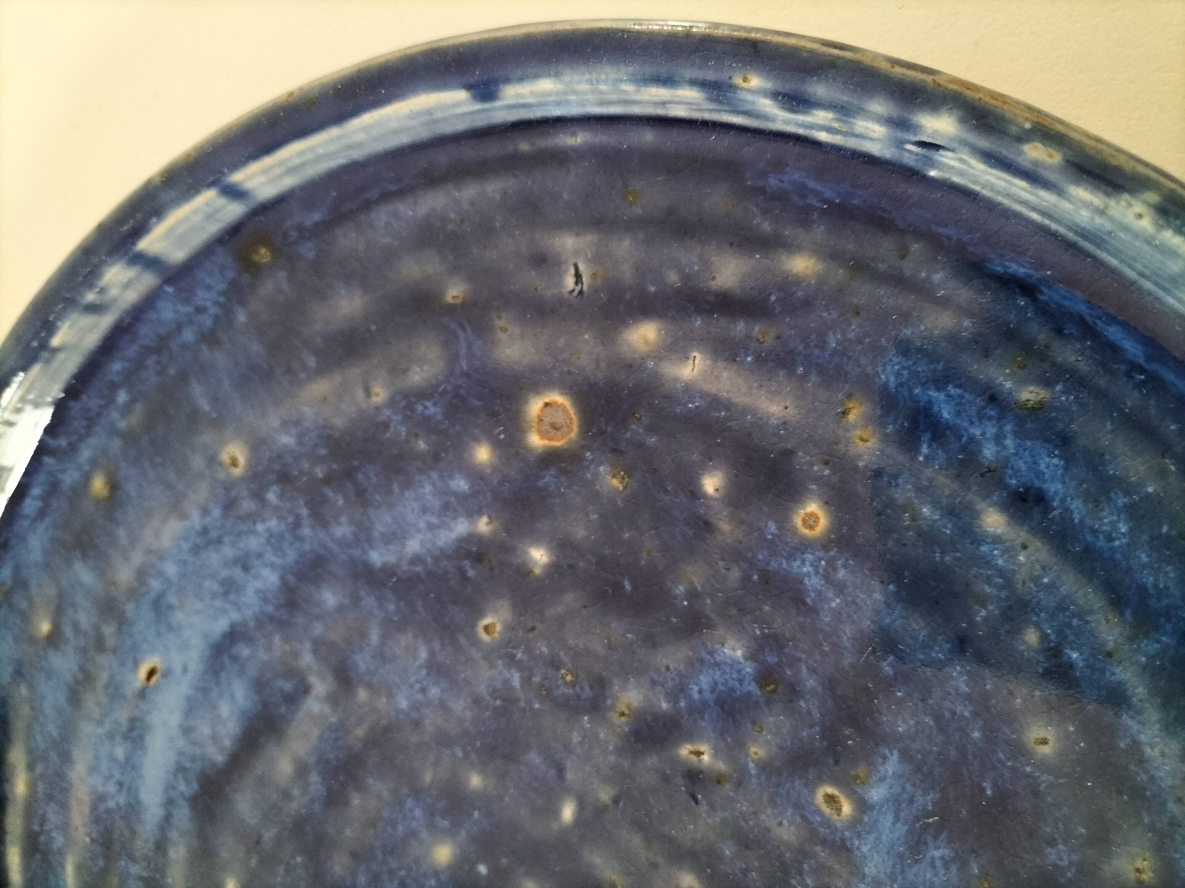 Large enamelled stoneware bowl signed Joseph Talbot, La Borne