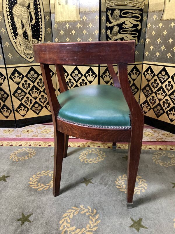 Fauteuil de bureau style empire Louis XVI