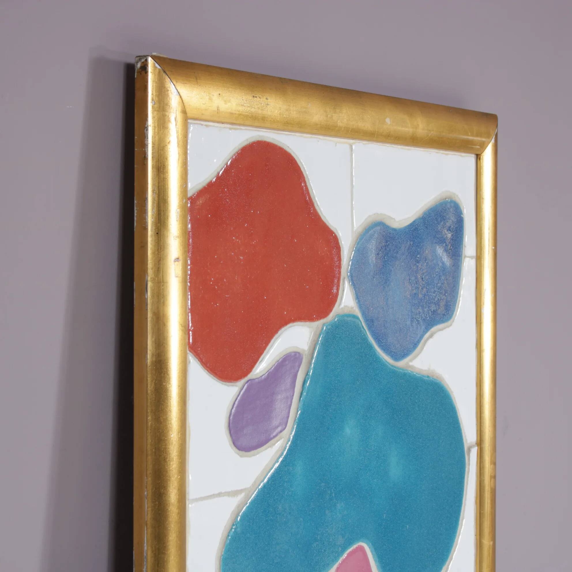 1990s framed ceramics artwork by Jan Snoeck, Netherlands