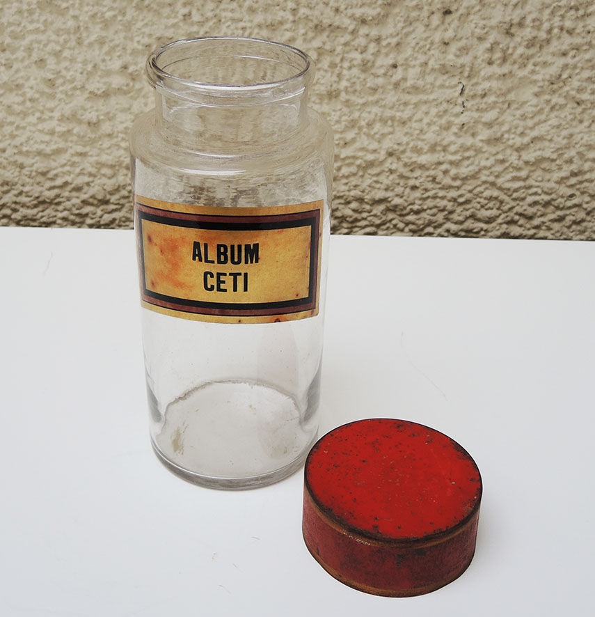 Ancien pot à pharmacie apothicaire album ceti