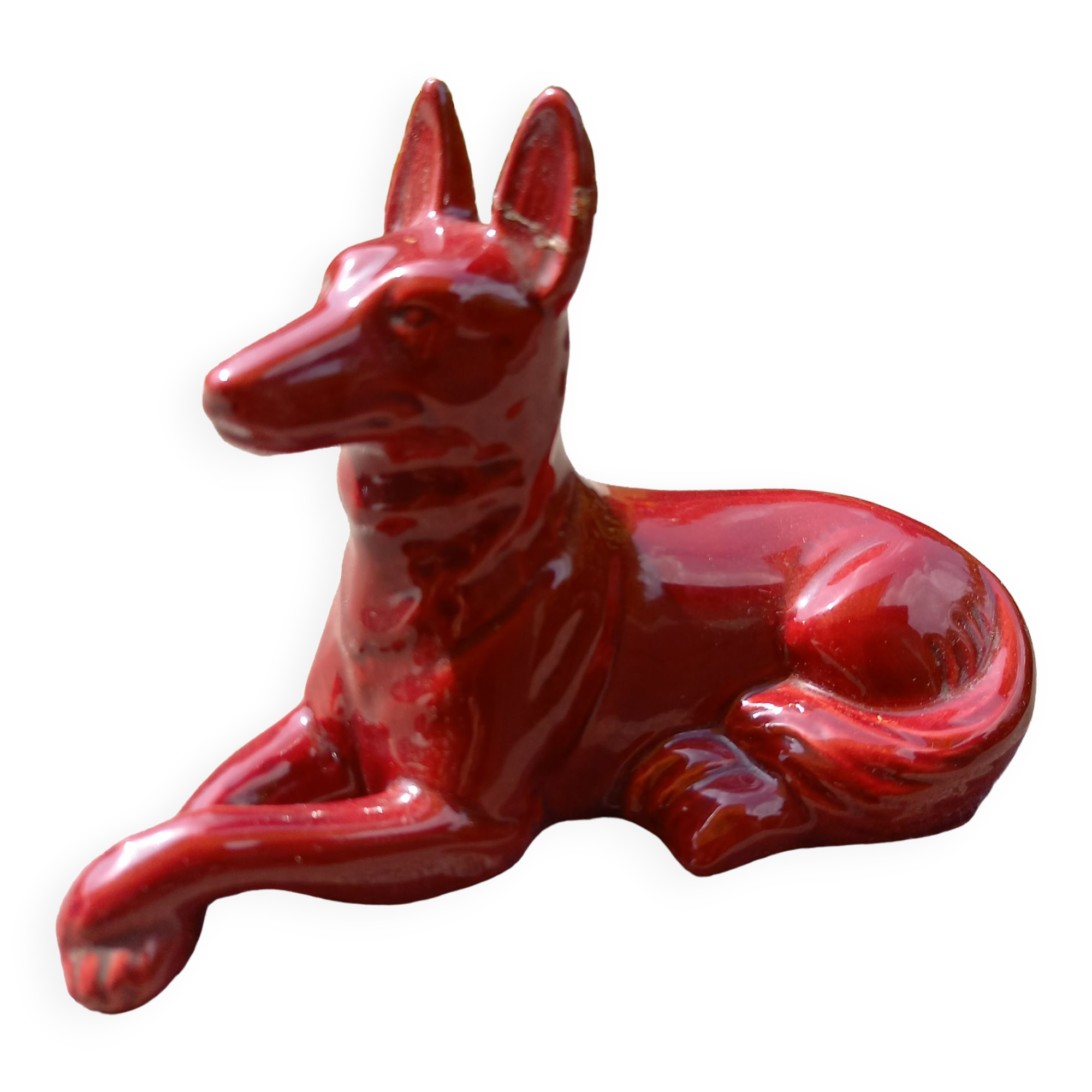 German shepherd dog red vintage