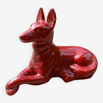 German shepherd dog red vintage