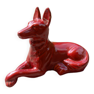 German shepherd dog red vintage